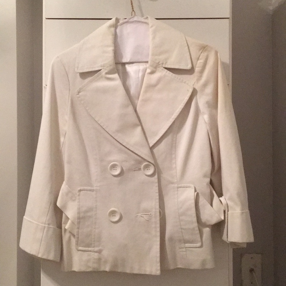 White pea coat